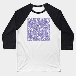 Lily of The Valley Pattern - Light Purple Baseball T-Shirt